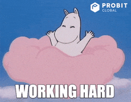 Happy Hardly Working GIF by ProBit Global