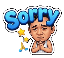 Sorry Sticker