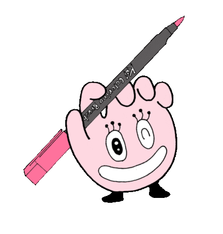 Happy Sticker by Sakura Color Products