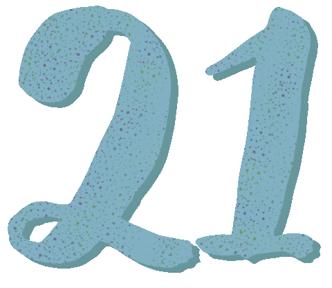 Twenty One Number Sticker by Pani Dominika for iOS & Android | GIPHY