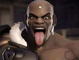 Overwatch Freaky Face GIF