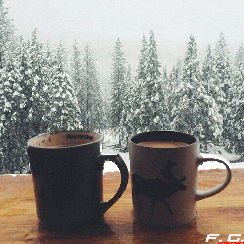 satisfying hot chocolate GIF