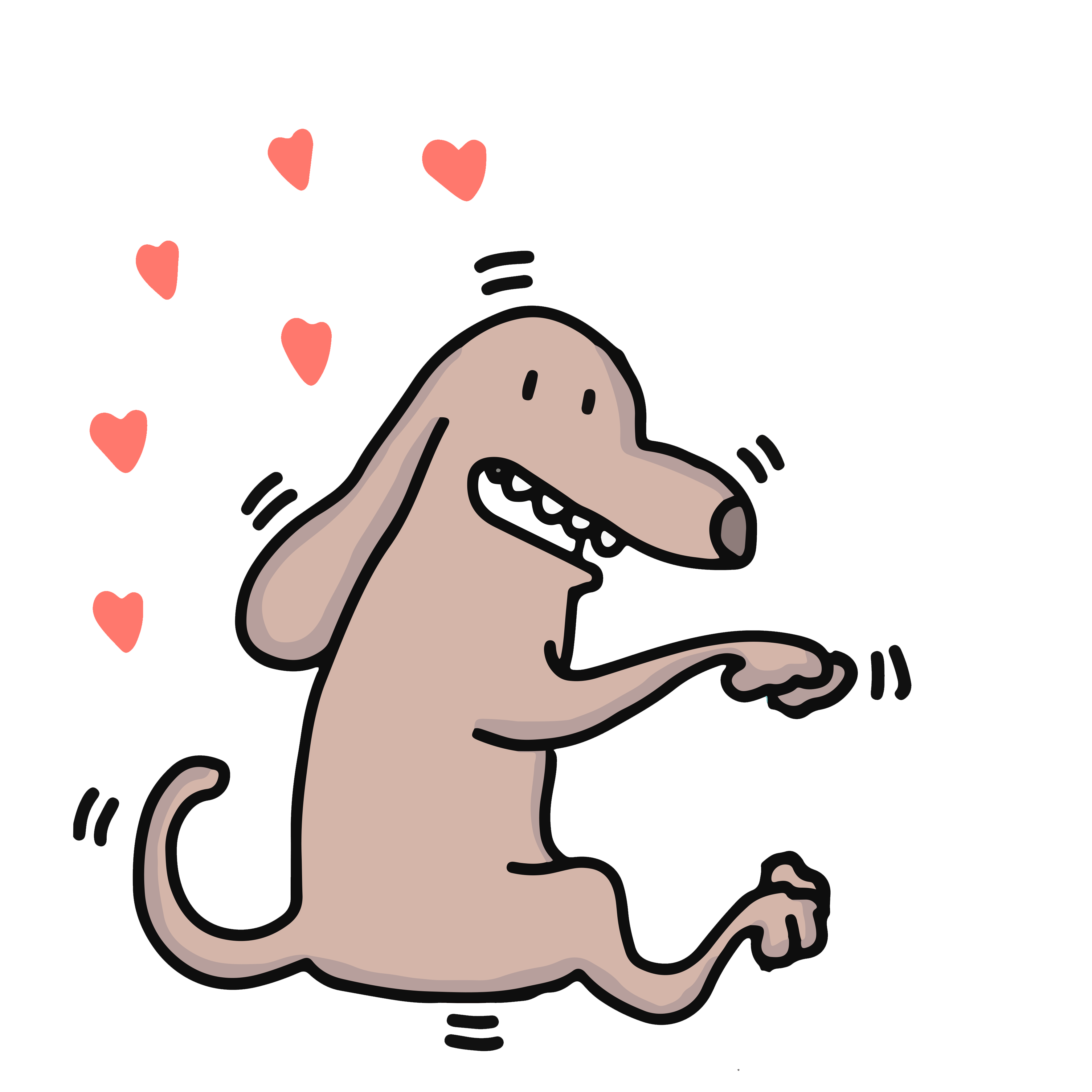 Dog Love Sticker by P8ladas for iOS & Android | GIPHY