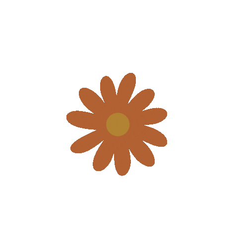 Orange Flower Sticker For Ios Android