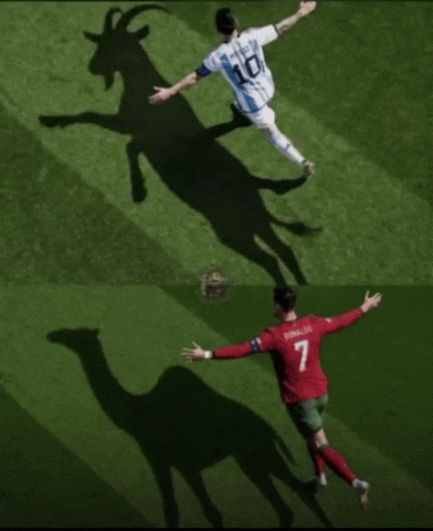 Cristiano Ronaldo Messi Goat GIF