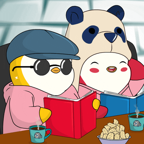 Book Club GIF by Pudgy Penguins