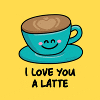 I Love You Coffee GIF by Carawrrr