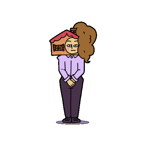 Girl House Sticker