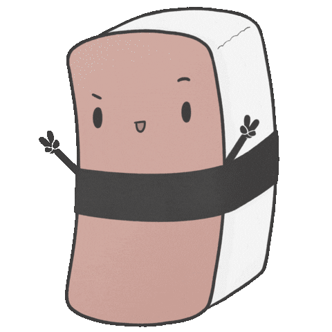 Spam Musubi Sushi Sticker for iOS & Android | GIPHY