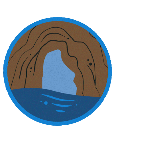 Cave Explore Sticker by Skallywag Media
