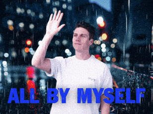 All By Myself Rain GIF