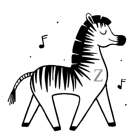 Dance Zebra Sticker by Zebrure