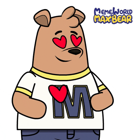 Heart GIF by Meme World of Max Bear