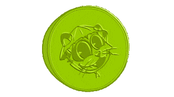 Coin Tanuki Sticker