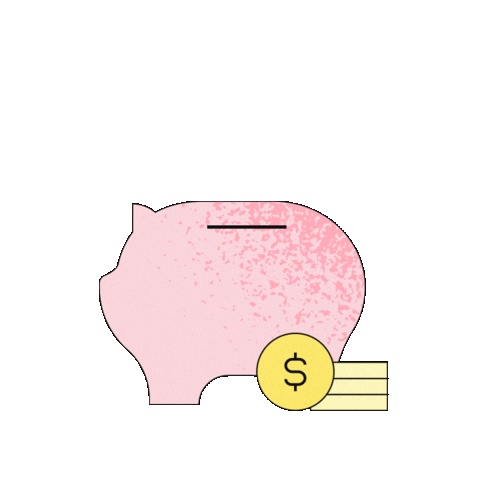 Savings Piggy Bank Sticker by Plaid