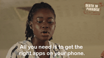 Social Media Phone GIF by Death In Paradise