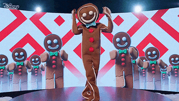 Gingerbread Man Dancing GIF by Disney Channel