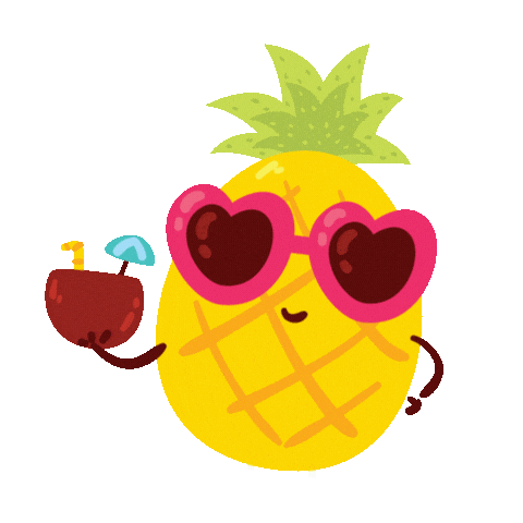Ananas Sticker by Hummelke Handmade