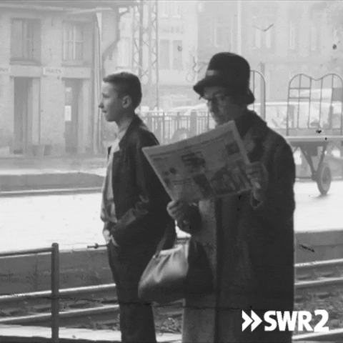 Read Black And White GIF by SWR2