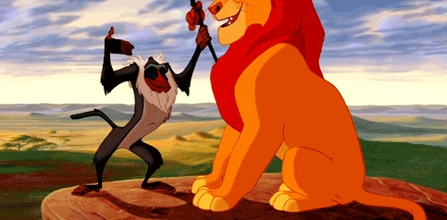 the lion king hug GIF