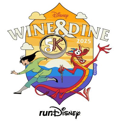 Rundisney Wine And Dine Sticker by Disney Sports