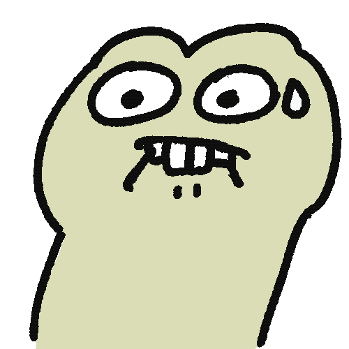 Awkward Frog Sticker