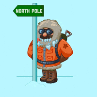 North Pole Tongue GIF by Adventure Communist