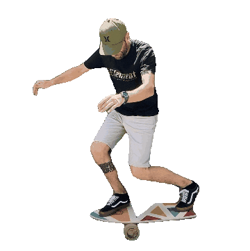 Wooden Surf Sticker