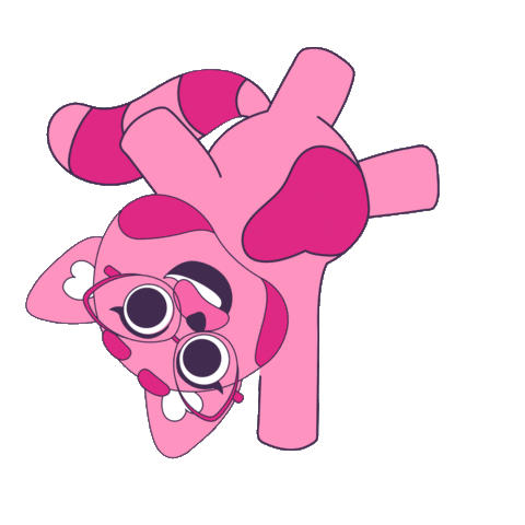 Panda Flip Sticker