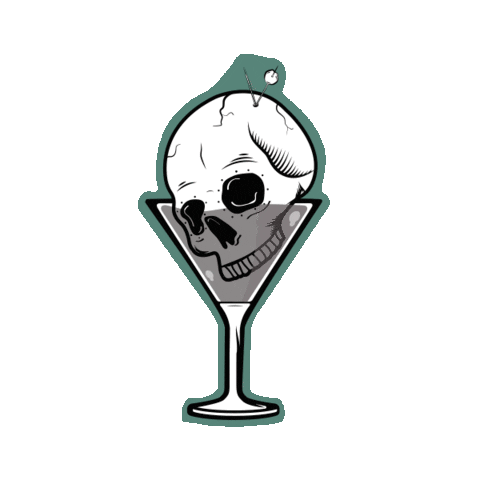 Skull Cerveza Sticker by Skullaccesorios