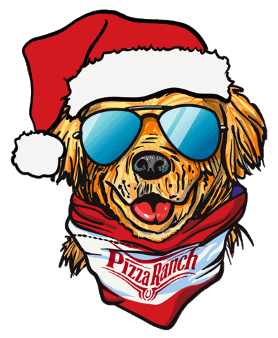 Golden Retriever Dog Sticker by Pizza Ranch