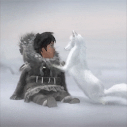snow nuna fox GIF by Never Alone