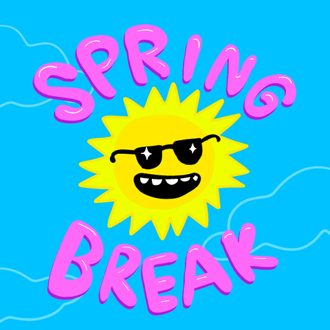 Spring Break Holiday GIF by megan motown