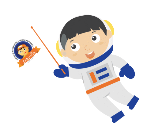 Look At This In Space Sticker by Eduwis Education for iOS & Android | GIPHY