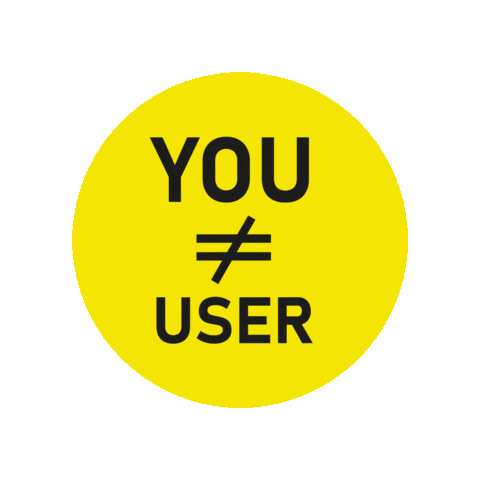 User Isnot Sticker by UXpascal