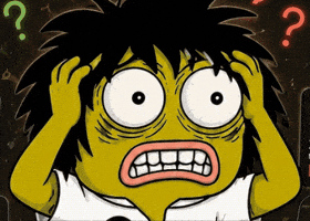 Confused Frog GIF by CROAKWORKS