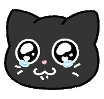 Sad Big Eyes Sticker