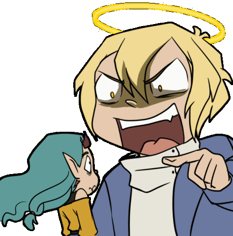 Angry Demongirl Sticker