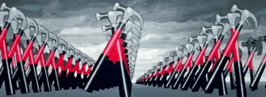 marching pink floyd GIF