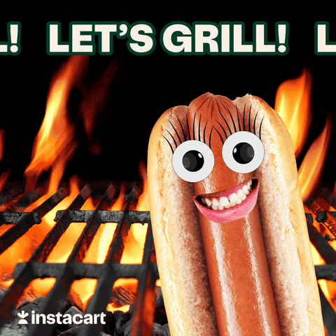 Grilling Hot Dog GIF by Instacart