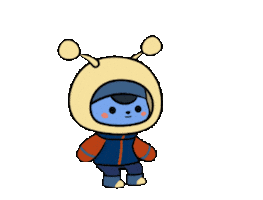 Excited Jump Sticker by ChannelCOSU