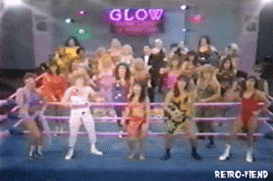 glow gorgeous ladies of wrestling GIF by RETRO-FIEND
