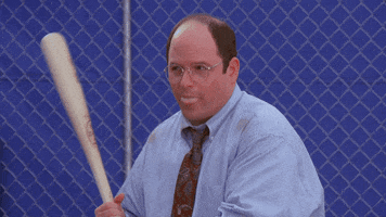 george costanza swing and a miss GIF