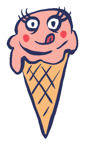 Ice Cream Summer Sticker by Zaromatt