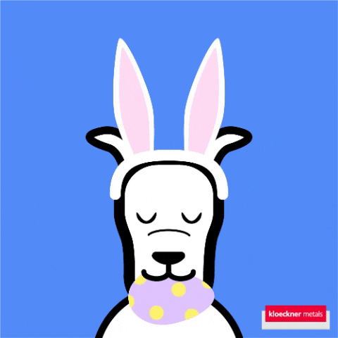 Easter Bunny Dog GIF by Kloeckner Metals