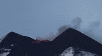 Lava Shoots Into Sicilian Night Sky as Mount Etna Erupts