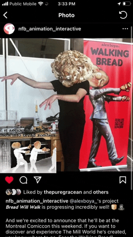 Performance Walking Bread GIF by Alex Boya