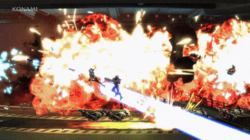 Explosion Shooting GIF by KONAMI