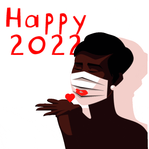 Happy New Year Love GIF by Hilbrand Bos Illustrator