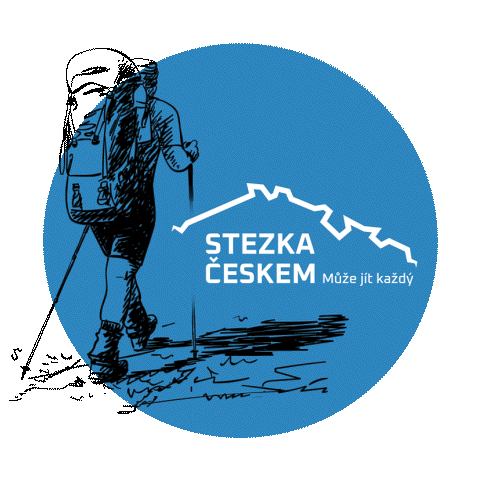 Hiker Sticker by Stezka Ceskem